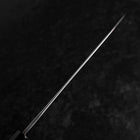 Gyuto Blue Steel #2 Kurouchi Chokin Ukiyo-E Buffalo Ebony Handle 210mm (Asamura) (8.3”)-[Musashi]-[Japanese-Kitchen-Knives]