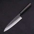 Gyuto Blue Steel #2 Kurouchi Damascus Buffalo Ebony Handle 180mm (7”)-[Musashi]-[Japanese-Kitchen-Knives]