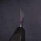 Gyuto Blue Steel #2 Kurouchi Damascus Buffalo Ebony Handle 210mm (8.3”)-[Musashi]-[Japanese-Kitchen-Knives]