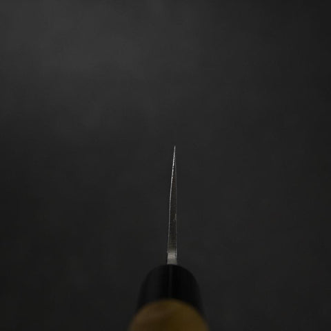 Gyuto Blue Steel #2 Nashiji Stainless Clad Yew Handle 210mm (8.3”)-[Musashi]-[Japanese-Kitchen-Knives]