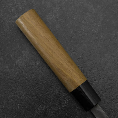 Gyuto Blue Steel #2 Nashiji Stainless Clad Yew Handle 210mm (8.3”)-[Musashi]-[Japanese-Kitchen-Knives]