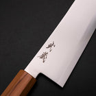 Gyuto Blue Steel #2 Polished Olive Handle 240mm (9.4”)-[Musashi]-[Japanese-Kitchen-Knives]
