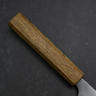 Gyuto Blue Steel #2 Stainless Clad Polished Oak Handle 165mm (6.5”)-[Musashi]-[Japanese-Kitchen-Knives]