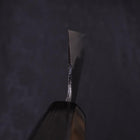 Gyuto Blue Super Kurouchi Buffalo Ebony Handle 180mm (7”)-[Musashi]-[Japanese-Kitchen-Knives]