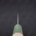 Gyuto Blue Super Polished Maple Green Handle 240mm (9.4”)-[Musashi]-[Japanese-Kitchen-Knives]