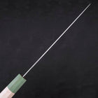 Gyuto Blue Super Polished Maple Green Handle 240mm (9.4”)-[Musashi]-[Japanese-Kitchen-Knives]