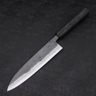 Gyuto Blue Steel #2 Kurouchi Black Ishime Urushi Handle 210M-[Musashi]-[Japanese-Kitchen-Knives]