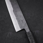 Gyuto Blue Steel #2 Kurouchi Black Ishime Urushi Handle 210M-[Musashi]-[Japanese-Kitchen-Knives]