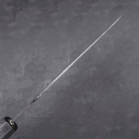 Gyuto Blue Steel #2 Kurouchi Black Ishime Urushi Handle 210M-[Musashi]-[Japanese-Kitchen-Knives]
