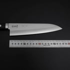 Gyuto Chromax Polished Black Western Handle 180mm (7”)-[Musashi]-[Japanese-Kitchen-Knives]