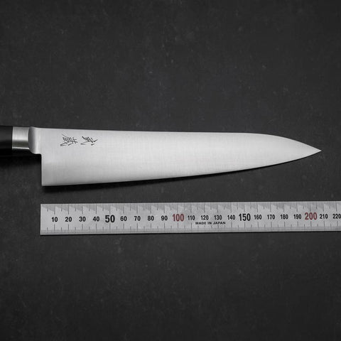 Gyuto Molybdenum Polished Western Black Handle 210mm (8.3”)-[Musashi]-[Japanese-Kitchen-Knives]