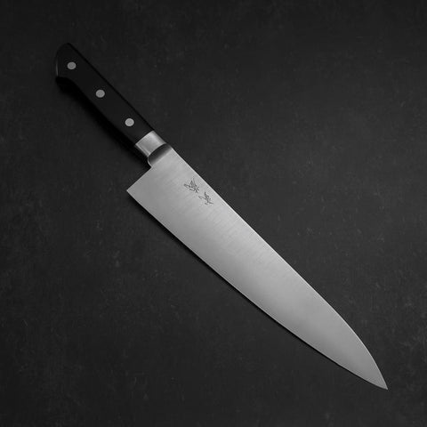 Gyuto Molybdenum Polished Western Black Handle 240mm (9.4”)-[Musashi]-[Japanese-Kitchen-Knives]