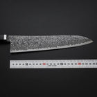 Gyuto SG-2 Black Nickel Damascus Western Ebony Handle 240mm (9.4”)-[Musashi]-[Japanese-Kitchen-Knives]
