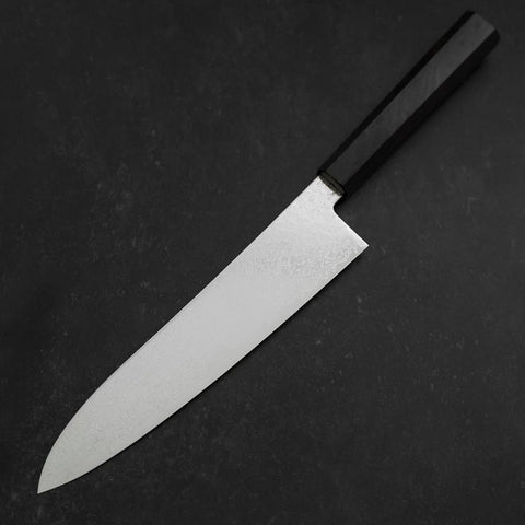 Gyuto SG-2 Nickel Damascus Ebony Handle 210mm (8.3”)-[Musashi]-[Japanese-Kitchen-Knives]
