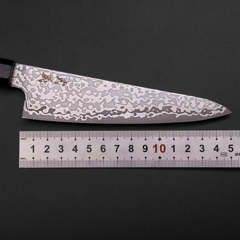 Gyuto SLD Black Damascus Ebony Handle 150mm (5.9”)-[Musashi]-[Japanese-Kitchen-Knives]