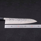 Gyuto SLD Nashiji Washi Dark Blue Urushi Handle 240mm (9.4”)-[Musashi]-[Japanese-Kitchen-Knives]