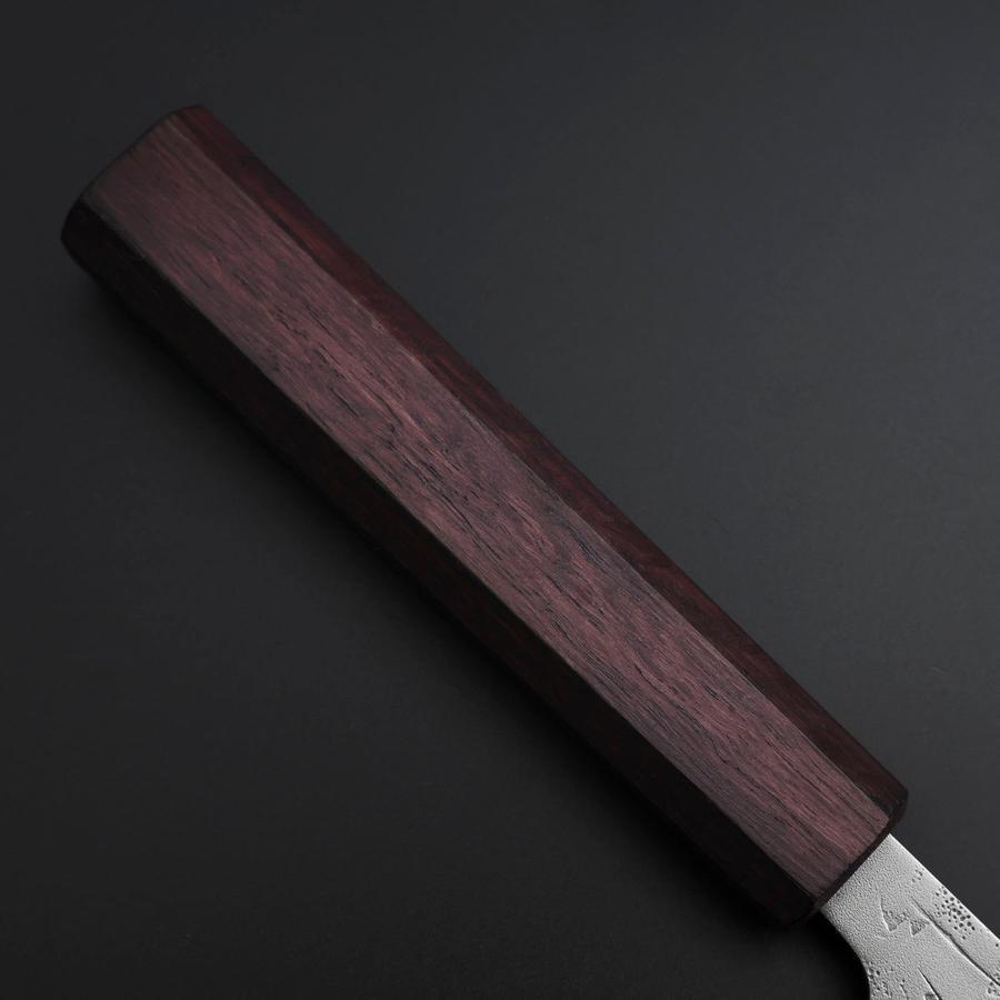 Gyuto SLD Nashiji Washi Purple Urushi Handle 210mm (8.3”)-[Musashi]-[Japanese-Kitchen-Knives]