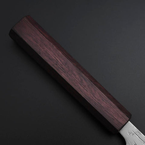 Gyuto SLD Nashiji Washi Purple Urushi Handle 210mm (8.3”)-[Musashi]-[Japanese-Kitchen-Knives]