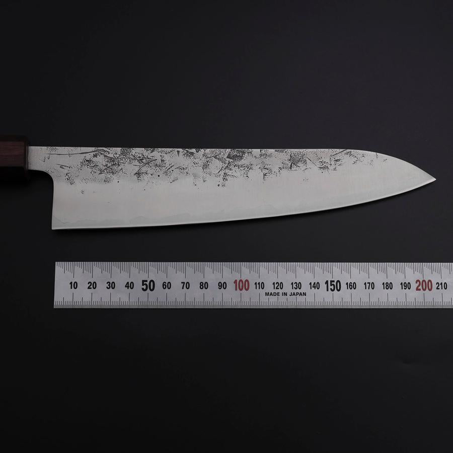 Gyuto SLD Nashiji Washi Purple Urushi Handle 210mm (8.3”)-[Musashi]-[Japanese-Kitchen-Knives]