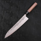 Gyuto SLD Nashiji Washi Walnut Handle 240mm (9.4”)-[Musashi]-[Japanese-Kitchen-Knives]