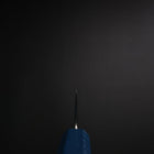 Gyuto SLD Wave Nickel Damascus Blue Urushi Handle 180mm (7”)-[Musashi]-[Japanese-Kitchen-Knives]