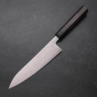 Gyuto SLD Wave Nickel Damascus Buffalo Ebony Handle 180mm (7”)-[Musashi]-[Japanese-Kitchen-Knives]