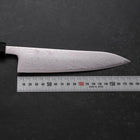 Gyuto SLD Wave Nickel Damascus Buffalo Ebony Handle 180mm (7”)-[Musashi]-[Japanese-Kitchen-Knives]