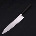 Gyuto SLD Wave Nickel Damascus Buffalo Ebony Handle 240mm (9.4”)-[Musashi]-[Japanese-Kitchen-Knives]