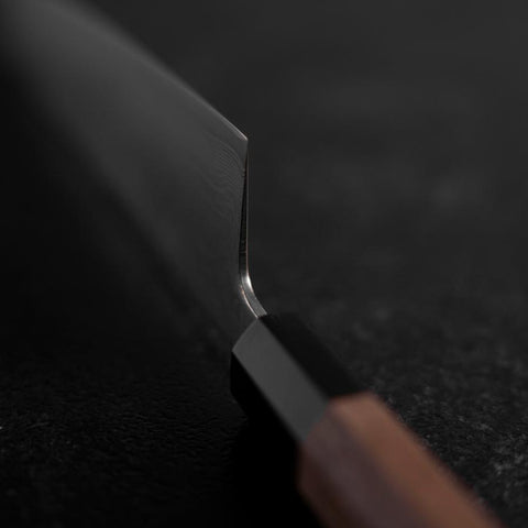 Gyuto SLD Wave Nickel Damascus Buffalo Walnut Handle 210mm (8.3”)-[Musashi]-[Japanese-Kitchen-Knives]