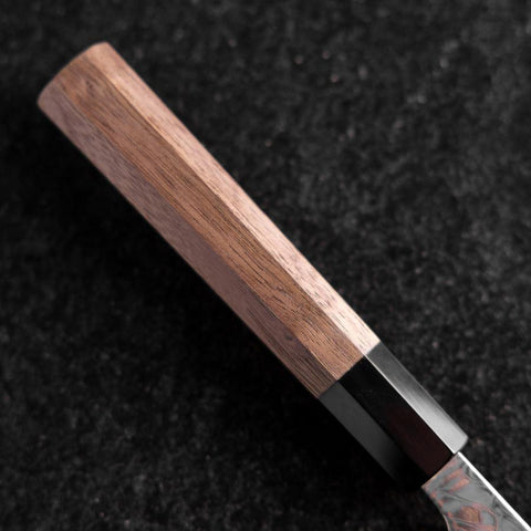 Gyuto SLD Wave Nickel Damascus Buffalo Walnut Handle 210mm (8.3”)-[Musashi]-[Japanese-Kitchen-Knives]