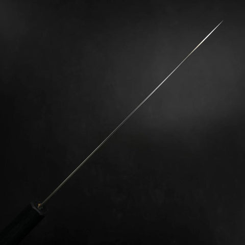 Gyuto SLD Wave Nickel Damascus Dark Blue Urushi Handle 240mm (9.4”)-[Musashi]-[Japanese-Kitchen-Knives]
