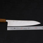 Gyuto SLD Wave Nickel Damascus Yaki Urushi Handle 240mm (9.4”)-[Musashi]-[Japanese-Kitchen-Knives]
