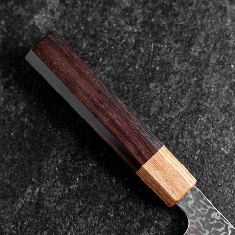 Gyuto SPG-Strix Damascus Shitan Handle 180mm (7”)-[Musashi]-[Japanese-Kitchen-Knives]