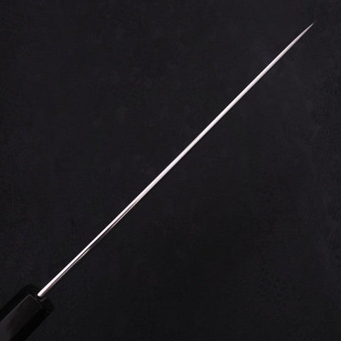 Gyuto Silver Steel #3 Damascus Buffalo Ebony Handle 240mm (9.4”)-[Musashi]-[Japanese-Kitchen-Knives]