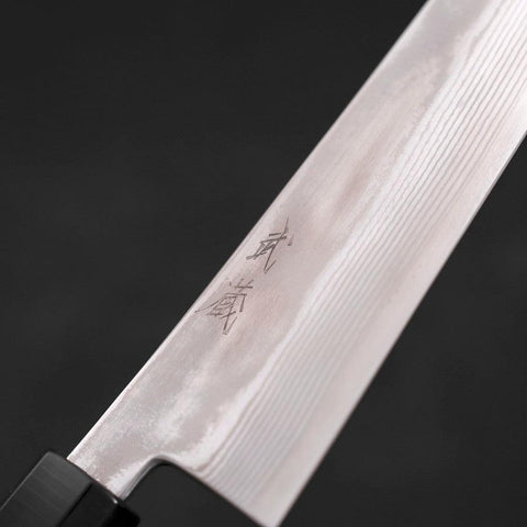 Gyuto Silver Steel #3 Damascus Buffalo Wenge Handle 210mm (8.3”)-[Musashi]-[Japanese-Kitchen-Knives]