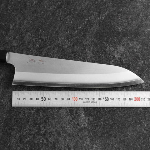 Gyuto Silver Steel #3 Kasumi Buffalo Walnut Handle 210mm (8.3”)-[Musashi]-[Japanese-Kitchen-Knives]