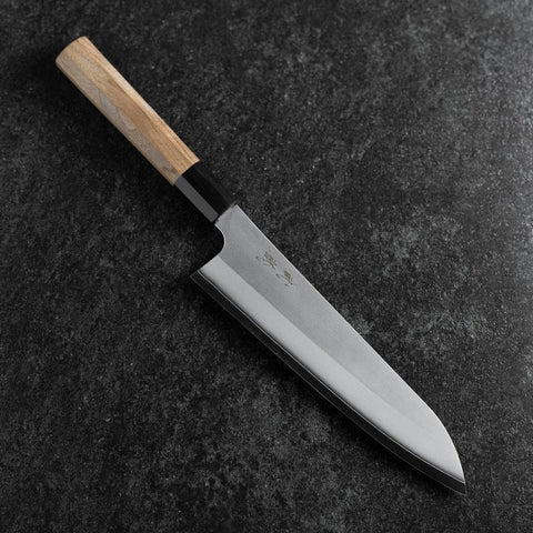 Gyuto Silver Steel #3 Kasumi Buffalo Walnut Handle 210mm (8.3”)-[Musashi]-[Japanese-Kitchen-Knives]