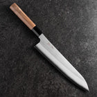 Gyuto Silver Steel #3 Kasumi Buffalo Walnut Handle 240mm (9.4”)-[Musashi]-[Japanese-Kitchen-Knives]