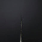 Gyuto Silver Steel #3 Mirror Honyaki Buffalo Ebony Handle 240mm (9.4”)-[Musashi]-[Japanese-Kitchen-Knives]