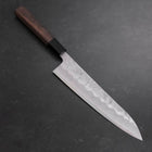 Gyuto Silver Steel #3 Nashiji Buffalo Walnut Handle 210mm (8.3”)-[Musashi]-[Japanese-Kitchen-Knives]