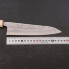 Gyuto Silver Steel #3 Nashiji Maple Walnut Handle 180mm (7”)-[Musashi]-[Japanese-Kitchen-Knives]