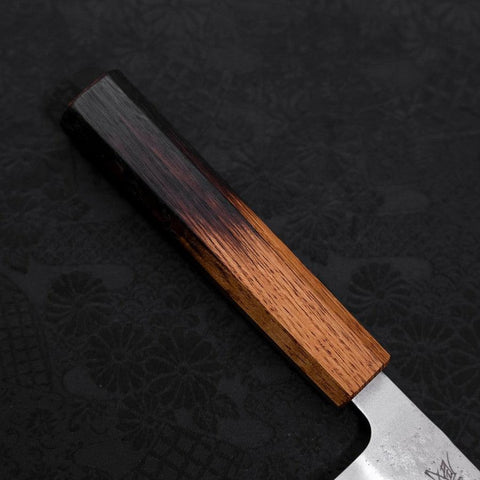 Gyuto Silver Steel #3 Nashiji Yaki Urushi Handle 180mm (7”)-[Musashi]-[Japanese-Kitchen-Knives]