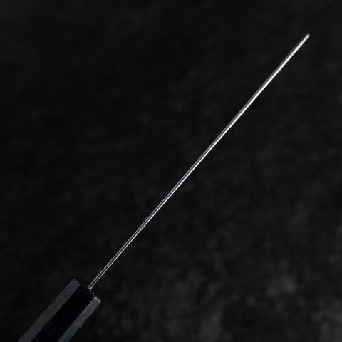 Gyuto Silver Steel #3 Nawame Damascus Dark Blue Urushi Handle 210mm (8.3”)-[Musashi]-[Japanese-Kitchen-Knives]
