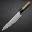 Gyuto Silver Steel #3 Polished Buffalo Magnolia Handle 210mm (8.3”)-[Musashi]-[Japanese-Kitchen-Knives]
