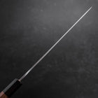 Gyuto Silver Steel #3 Polished Walnut Handle 210mm (8.3”)-[Musashi]-[Japanese-Kitchen-Knives]