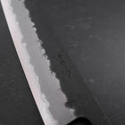 Gyuto Stainless Clad Blue Super Kurouchi Nashiji Green Urushi Handle 240mm (9.4”)-[Musashi]-[Japanese-Kitchen-Knives]