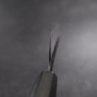 Gyuto Stainless Clad Blue Super Kurouchi Nashiji Green Urushi Handle 240mm (9.4”)-[Musashi]-[Japanese-Kitchen-Knives]