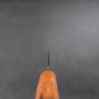 Gyuto Stainless Clad Blue Super Kurouchi Tsuchime Yaki Urushi Handle 240mm (9.4”)-[Musashi]-[Japanese-Kitchen-Knives]