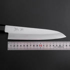 Gyuto Stainless Clad Blue Super Polished Shitan Handle 180mm (7”)-[Musashi]-[Japanese-Kitchen-Knives]