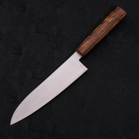 Gyuto Stainless Clad Blue Super Polished Sumi Urushi Handle 180mm (7”)-[Musashi]-[Japanese-Kitchen-Knives]